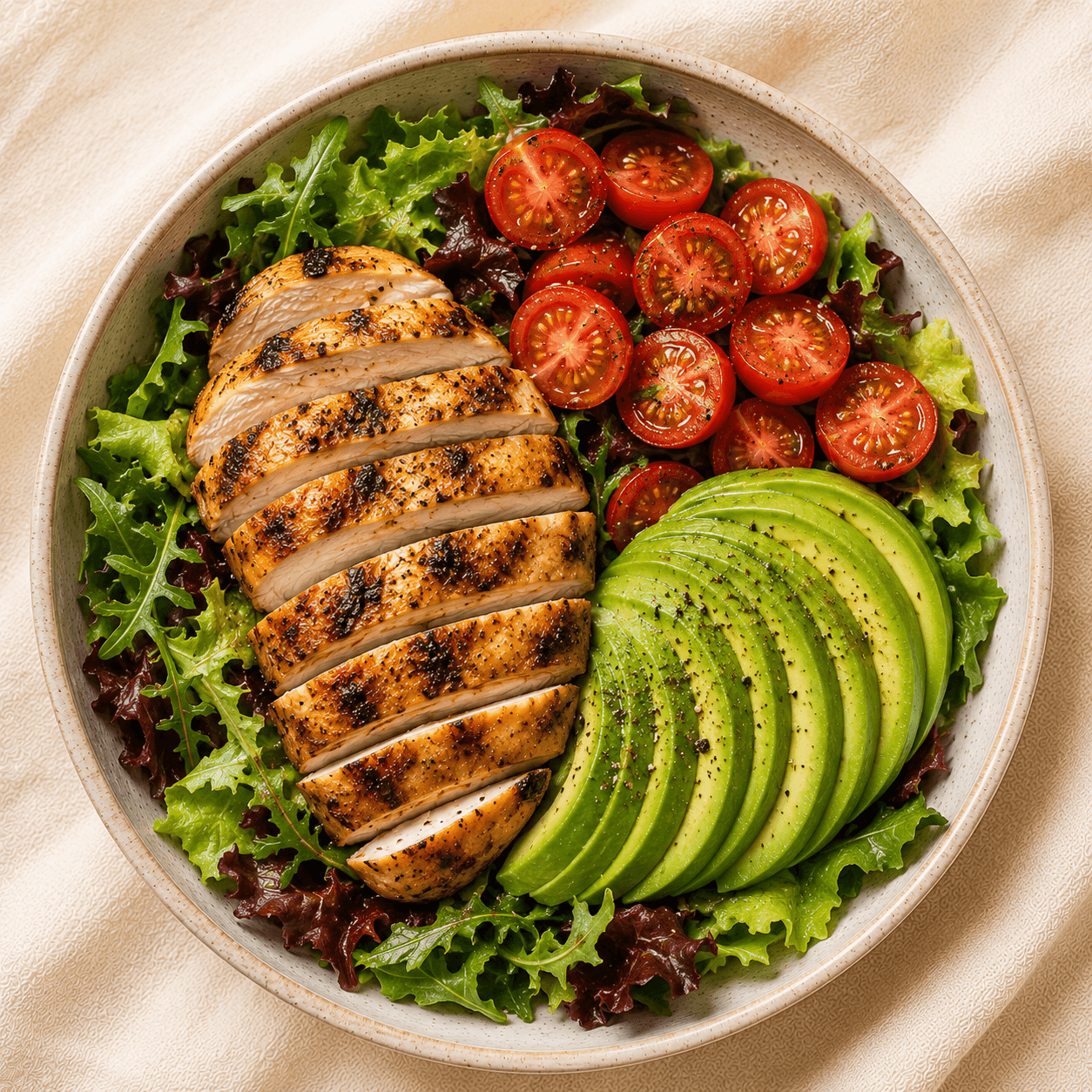 Grilled Chicken Bowl with Avocado